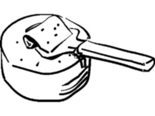 Sticker Custom Preview Image #064370 Food Drink Keylined Cheese Slicer