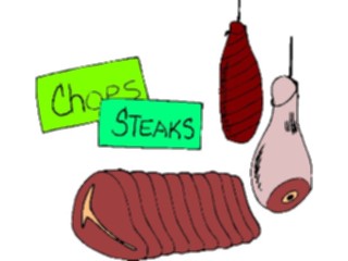 Sticker Custom Preview Image #064451 Food Drink Meats Assorted Meats