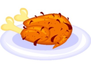 Sticker Custom Preview Image #064479 Food Drink Meats Chicken Baked5
