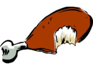 Sticker Custom Preview Image #064492 Food Drink Meats Chicken Drumstick10