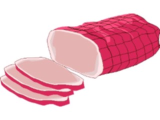 Sticker Custom Preview Image #064534 Food Drink Meats Ham05