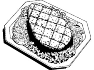 Sticker Custom Preview Image #064535 Food Drink Meats Ham06