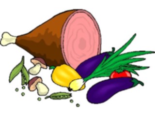 Sticker Custom Preview Image #064546 Food Drink Meats Ham17