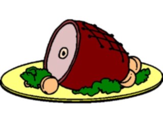 Sticker Custom Preview Image #064550 Food Drink Meats Ham21