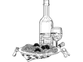 Sticker Custom Preview Image #064555 Food Drink Meats Italian Dinner