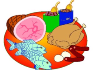 Sticker Custom Preview Image #064598 Food Drink Meats Meat Fish2