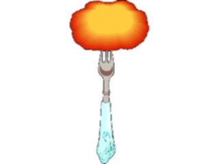 Sticker Custom Preview Image #064602 Food Drink Meats Meaton Fork