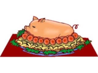 Sticker Custom Preview Image #064621 Food Drink Meats Pork Roast3