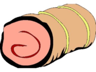 Sticker Custom Preview Image #064633 Food Drink Meats Rolled Roast2