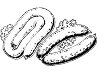 Sticker Custom Preview Image #064659 Food Drink Meats Sausage Links1