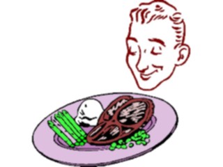 Sticker Custom Preview Image #064687 Food Drink Meats Steak Dinner2