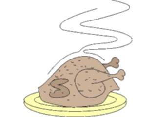 Sticker Custom Preview Image #064703 Food Drink Meats Turkey06