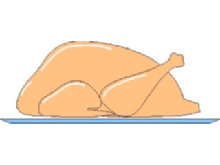 Sticker Custom Preview Image #064704 Food Drink Meats Turkey07