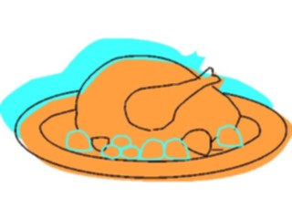 Sticker Custom Preview Image #064717 Food Drink Meats Turkey20