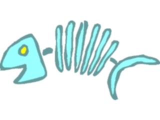 Sticker Custom Preview Image #064764 Food Drink Seafood Fish Skeleton3