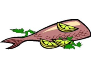 Sticker Custom Preview Image #064769 Food Drink Seafood Fishwith Lemon