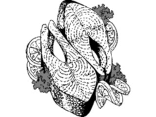 Sticker Custom Preview Image #064792 Food Drink Seafood Salmon4