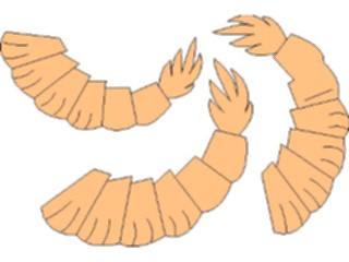 Sticker Custom Preview Image #064810 Food Drink Seafood Shrimp01