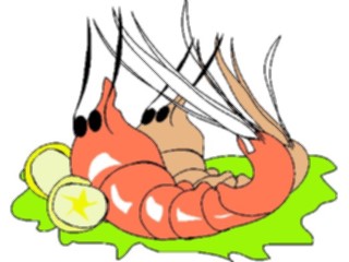 Sticker Custom Preview Image #064819 Food Drink Seafood Shrimp10