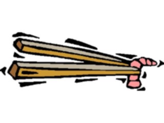 Sticker Custom Preview Image #064831 Food Drink Seafood Shrimp Chopsticks3