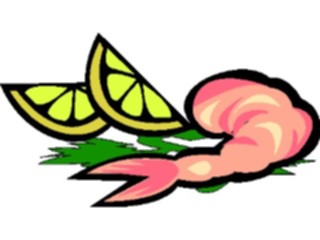 Sticker Custom Preview Image #064834 Food Drink Seafood Shrimp Lemon