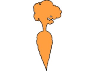 Sticker Custom Preview Image #064864 Food Drink Silhouettes Carrot2