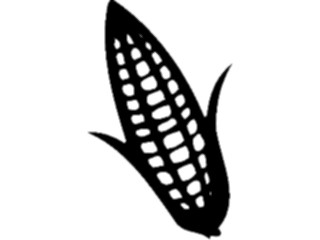 Sticker Custom Preview Image #064882 Food Drink Silhouettes Corn2