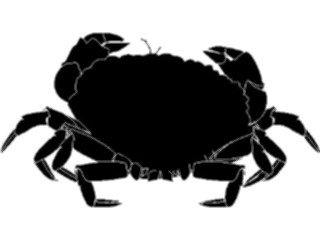 Sticker Custom Preview Image #064884 Food Drink Silhouettes Crab