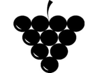 Sticker Custom Preview Image #064896 Food Drink Silhouettes Grapes2