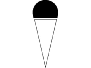 Sticker Custom Preview Image #064903 Food Drink Silhouettes Ice Cream Cone