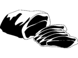 Sticker Custom Preview Image #064923 Food Drink Silhouettes Meat10
