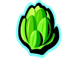 Sticker Custom Preview Image #064983 Food Drink Veggies Artichoke1