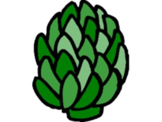 Sticker Custom Preview Image #064986 Food Drink Veggies Artichoke4