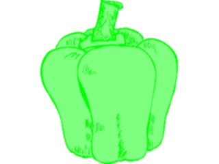 Sticker Custom Preview Image #065049 Food Drink Veggies Bell Pepper12