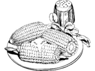 Sticker Custom Preview Image #065199 Food Drink Veggies Corn07