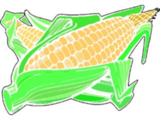 Sticker Custom Preview Image #065222 Food Drink Veggies Corn30