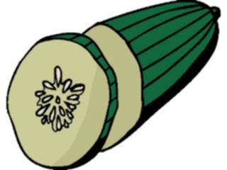 Sticker Custom Preview Image #065238 Food Drink Veggies Cucumber06