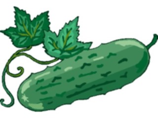 Sticker Custom Preview Image #065240 Food Drink Veggies Cucumber08