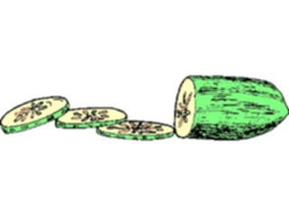 Sticker Custom Preview Image #065243 Food Drink Veggies Cucumber11