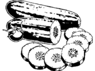 Sticker Custom Preview Image #065247 Food Drink Veggies Cucumbers1