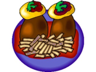 Sticker Custom Preview Image #065266 Food Drink Veggies Eggplant Stuffed