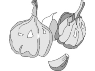 Sticker Custom Preview Image #065270 Food Drink Veggies Garlic03