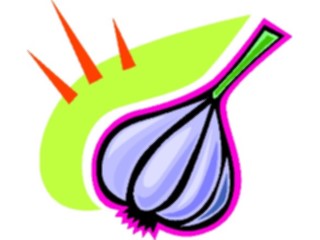 Sticker Custom Preview Image #065276 Food Drink Veggies Garlic09