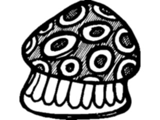 Sticker Custom Preview Image #065303 Food Drink Veggies Mushroom07