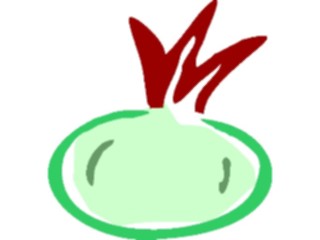 Sticker Custom Preview Image #065338 Food Drink Veggies Onion07