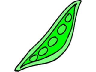 Sticker Custom Preview Image #065378 Food Drink Veggies Pea Pod5