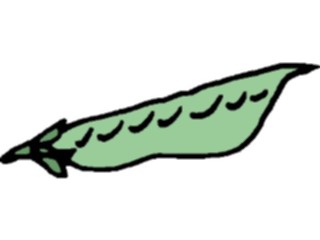 Sticker Custom Preview Image #065379 Food Drink Veggies Pea Pod6