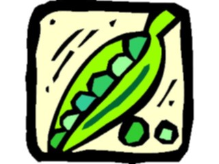 Sticker Custom Preview Image #065389 Food Drink Veggies Pea Pods07