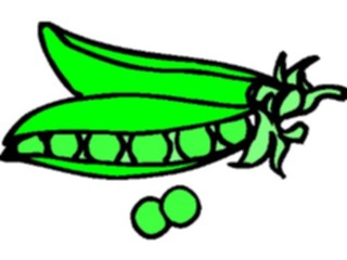 Sticker Custom Preview Image #065397 Food Drink Veggies Pea Pods15