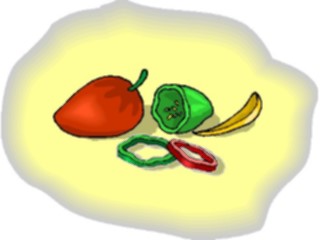 Sticker Custom Preview Image #065399 Food Drink Veggies Peppers Assorted